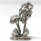 Palm Trees Sterling Silver Charm Pendant