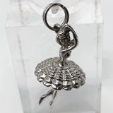 Ballerina Sterling Silver Charm Pendant