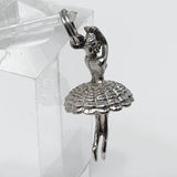 Ballerina Sterling Silver Charm Pendant