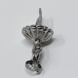 Ballerina Sterling Silver Charm Pendant