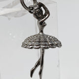 Ballerina Sterling Silver Charm Pendant