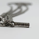 D'Orlan Silver-Plated Two Strand Flat Chain Necklace 24"