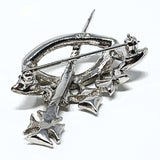 Ora Sceptre and Crown Rhinestone Brooch