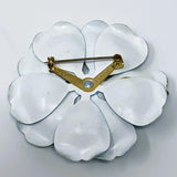 Made in W. Germany Blue Enamelled Metal Brooch