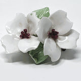 Denton Porcelain Dogwood Flower Brooch