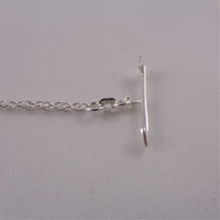 MJI Italy 925 Heart and Arrow Lariat Necklace