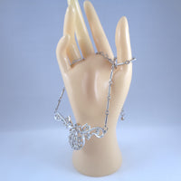 Coro Silver-tone Clear Rhinestone Necklace