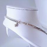 Coro Silver-Tone Clear Rhinestone Necklace