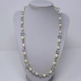 Aurora Borealis Crystal and Shell Necklace