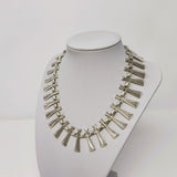 Silver Modernist Designer Necklace