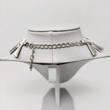 Silver Modernist Designer Necklace