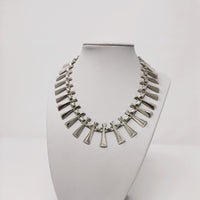 Silver Modernist Designer Necklace