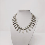 Silver Modernist Designer Necklace