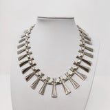 Silver Modernist Designer Necklace