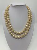 Les Bernard Faux Pearl Choker Necklace
