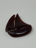 Vintage Resin Sailboat Brooch