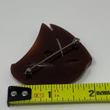 Vintage Resin Sailboat Brooch