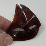 Vintage Resin Sailboat Brooch