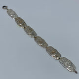 Birks Sterling Silver Floral Filigree Bracelet Size 6