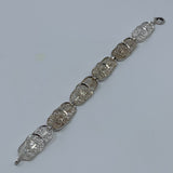 Birks Sterling Silver Floral Filigree Bracelet Size 6