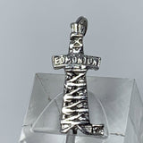 Edmonton Alberta Oil Rig Charm Pendant Sterling Silver