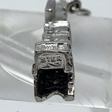 Edmonton Alberta Oil Rig Charm Pendant Sterling Silver