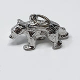 Bear Sterling Silver Charm Pendant