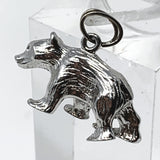 Bear Sterling Silver Charm Pendant