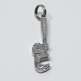 Monkey Wrench Sterling Silver Charm Pendant