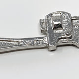 Monkey Wrench Sterling Silver Charm Pendant
