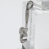 Monkey Wrench Sterling Silver Charm Pendant