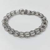 Sterling Silver Charm Bracelet Size 6 1/4 Inches