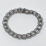 Sterling Silver Charm Bracelet Size 6 1/4 Inches