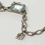 Swarovski Chunky Aqua Crystal Necklace