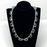 Swarovski Chunky Aqua Crystal Necklace