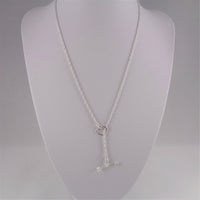 MJI Italy 925 Heart and Arrow Lariat Necklace