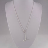 MJI Italy 925 Heart and Arrow Lariat Necklace